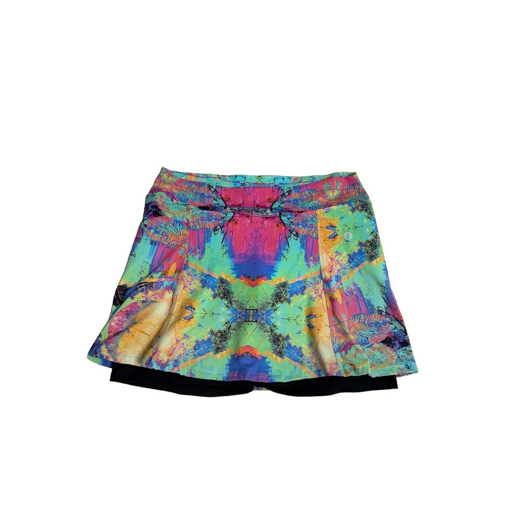 Dona Jo Skirt Skort Size 3 XL Pockets UPF 50 Surreal Tennis Golf Pickleball Gorp